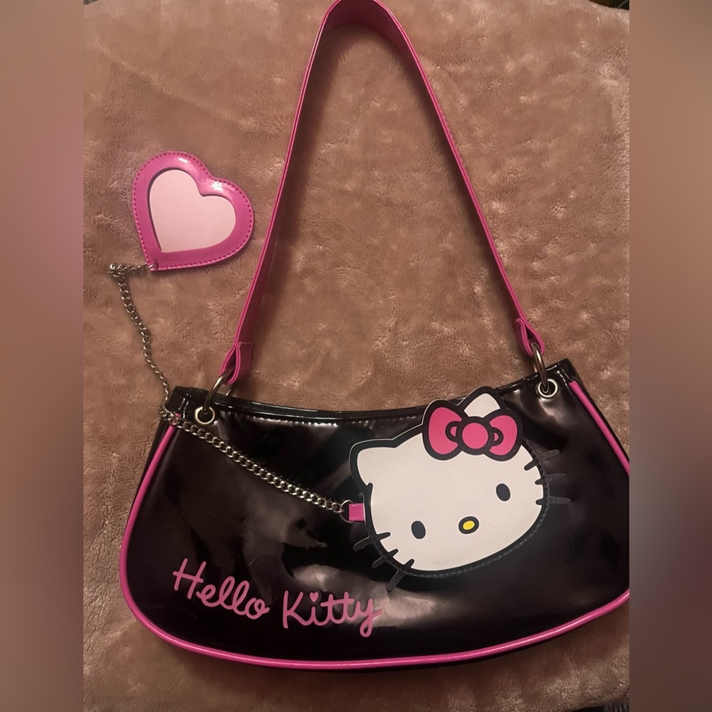 Hello Kitty/ Mini Black and Pink Purse